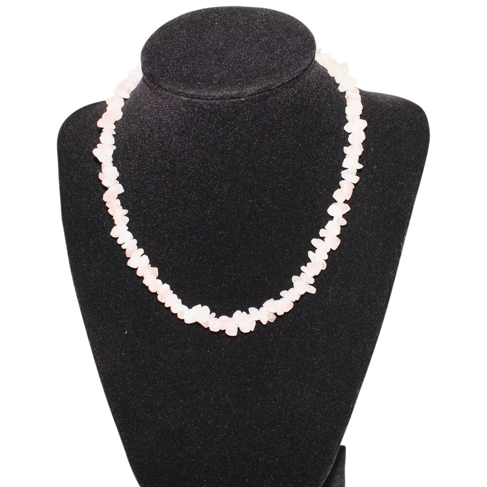 Rose Quartz Necklace Pink From Turkey